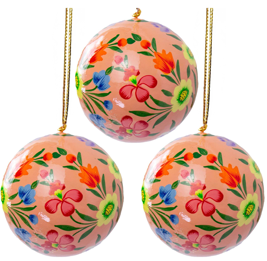 Abundant Botanicals Set of 3 Ornaments
