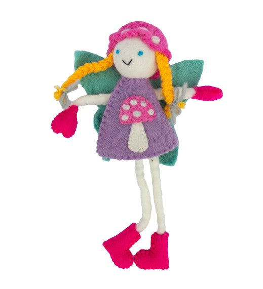 Mushroom Bonnet Tooth Fairy Doll Blonde