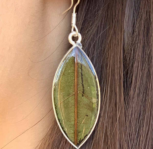 Botanical Leaves Drop Earrings