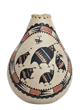 Quail Family Gourd Pot