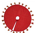 Recycled Red Christmas Tree Skirt
