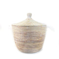 Senegal White Basket with Lid