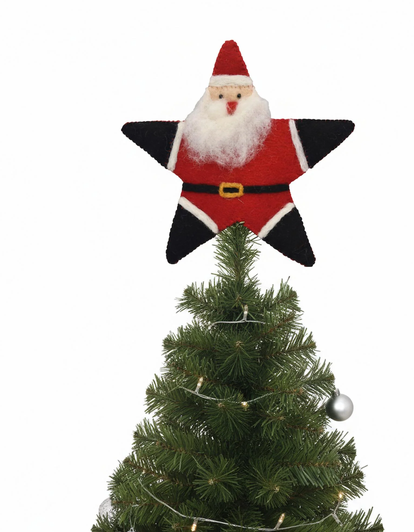 Santa Star Tree Topper