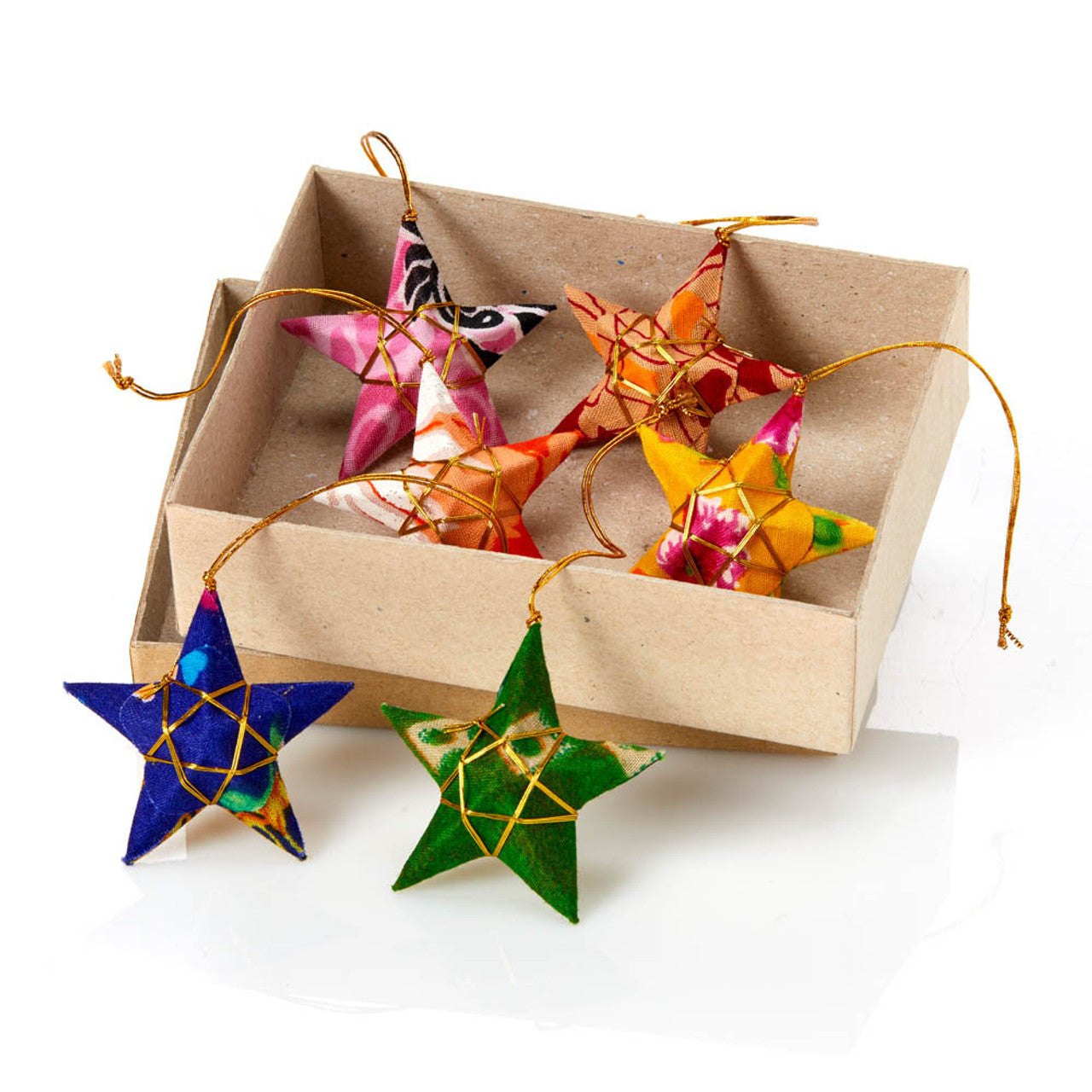 Upcycled Sari Star Garland