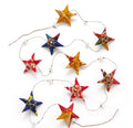 Upcycled Sari Star Garland