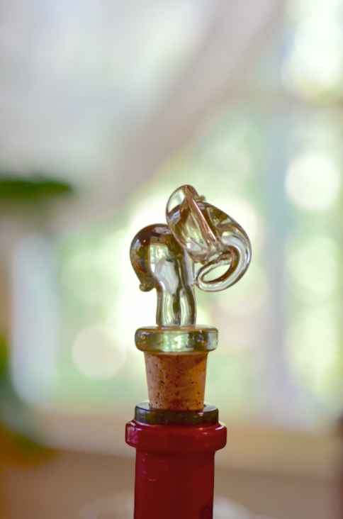 Recycled Glass Animal Bottle Stopper
