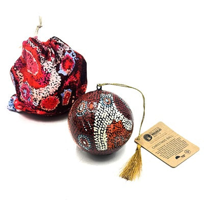 Aboriginal Art Christmas Ball Ornament Seven Sisters
