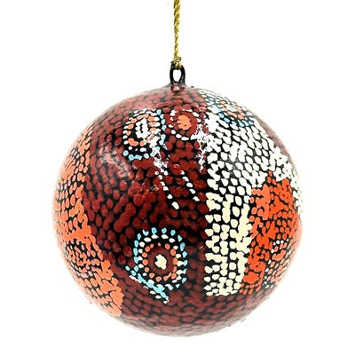 Aboriginal Art Christmas Ball Ornament Seven Sisters