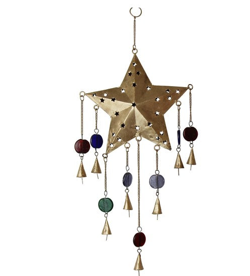 Recycled Iron Star Wind Chime