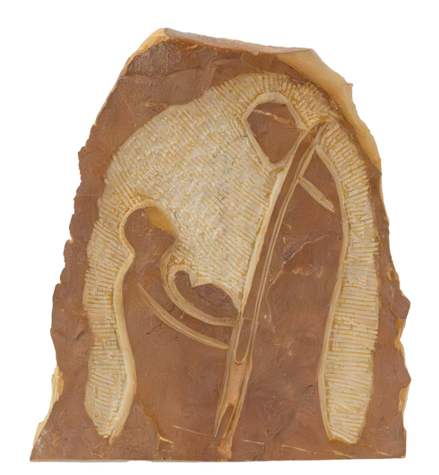 Stone Abstract Holy Family Sculpture