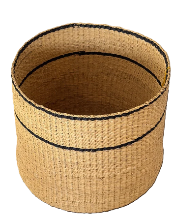 Striped Floor Basket
