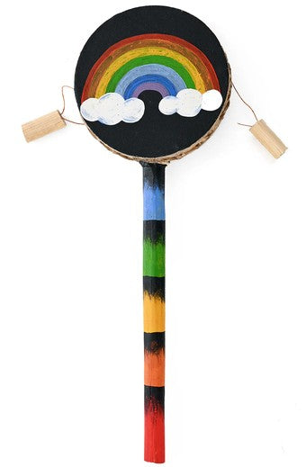 Sun Face and Rainbows Spin Drum