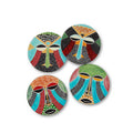 Congo Teke Mask Coaster Set of 4