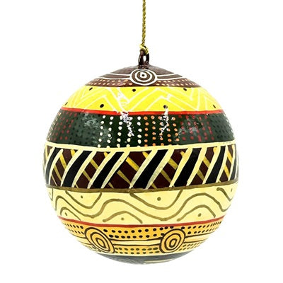 Aboriginal Art Christmas Ball Ornament Jilamara