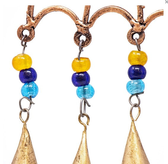 Recycled Iron Umbrella Wind Chime