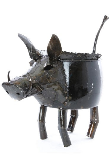 Upcycled Warthog Planter