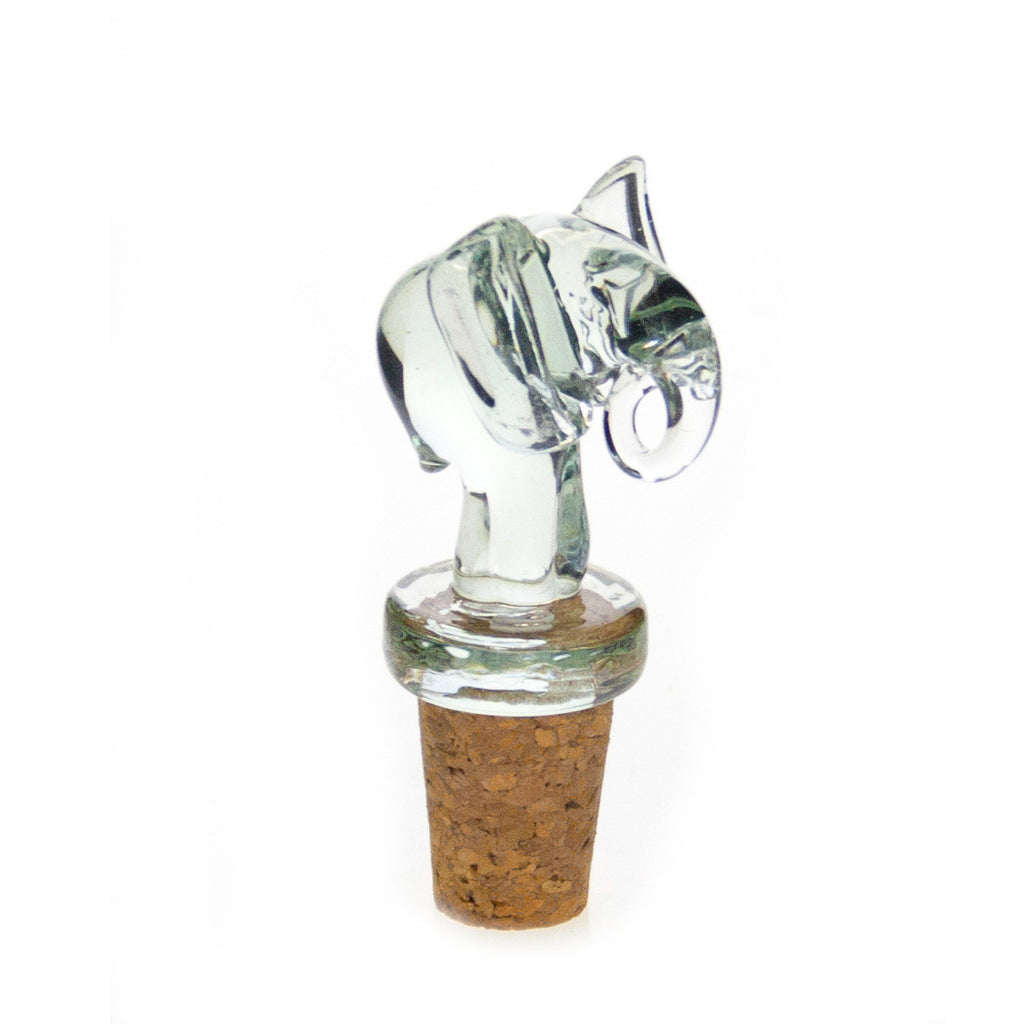 Recycled Glass Animal Bottle Stopper