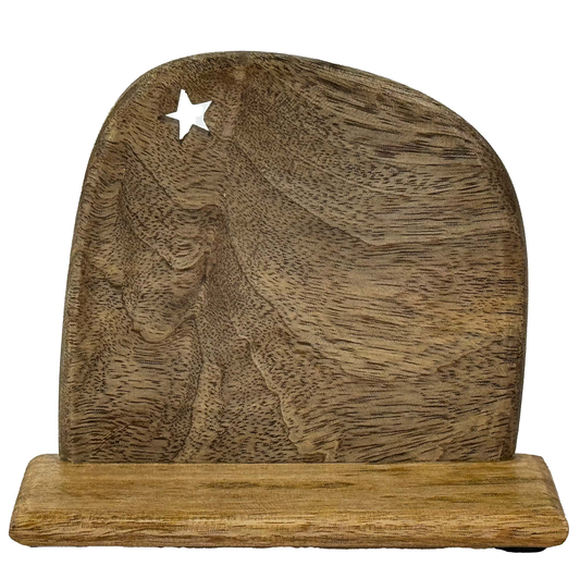 Mango Wood Nativity 4 Piece Set