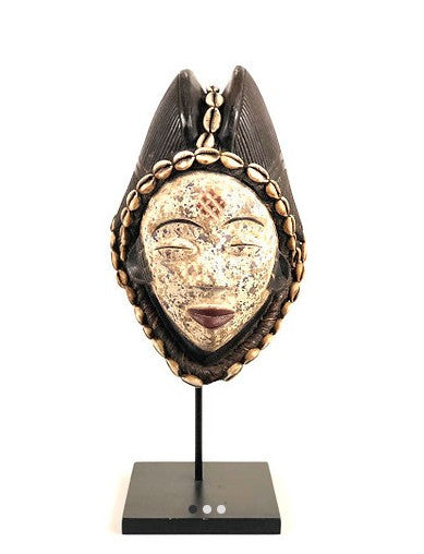 Shelled African Punu Mask