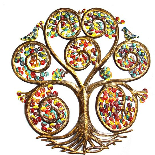 Autumn Tree Haitian Metal Art