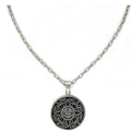 Aztec Face Silver Pendant