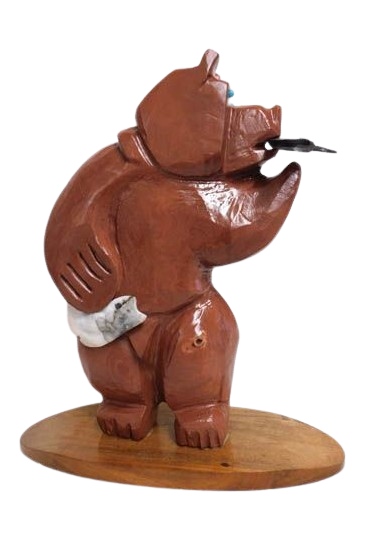Red Rock Bear Sculpture