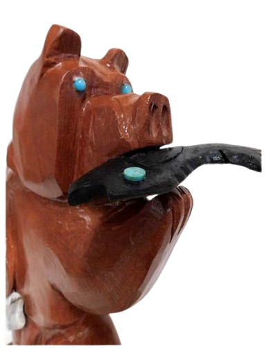 Red Rock Bear Sculpture