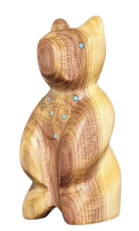 Cedar Wood Bear Sculpture