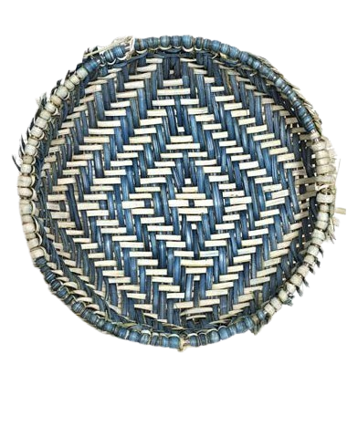 Blue Basket Serving Tray