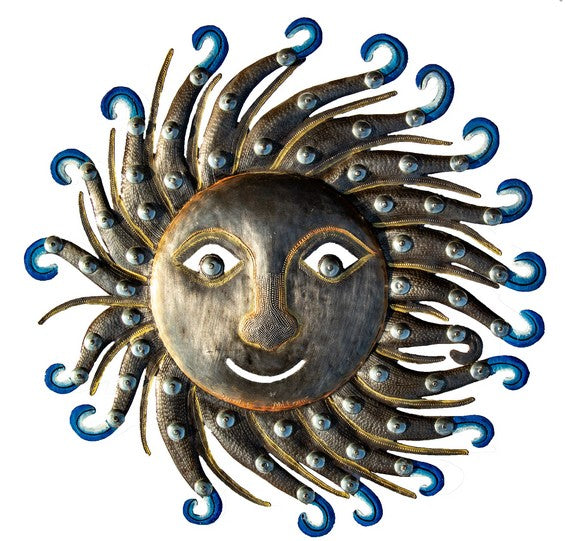 Sun Face Haitian Metal Art
