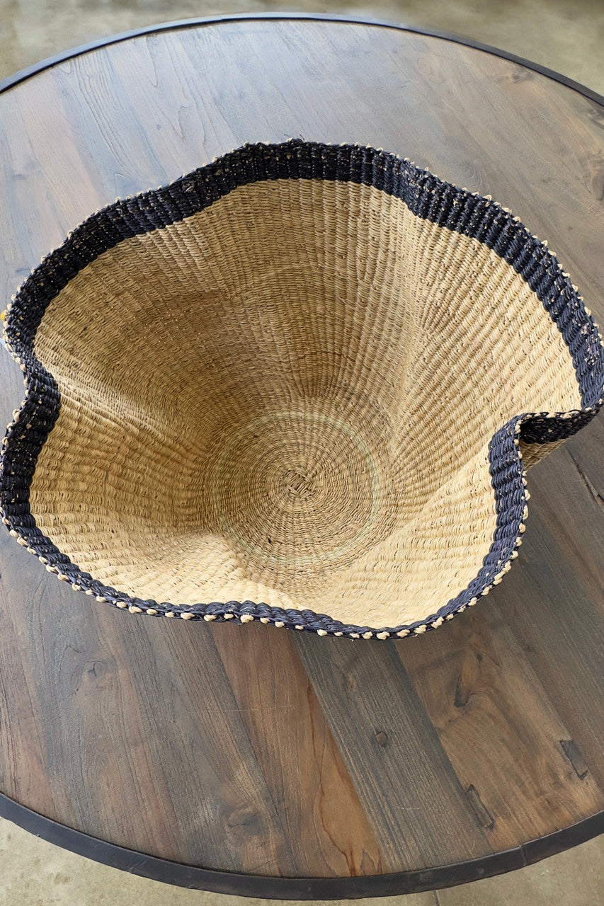 Black Dipped Wavy Basket