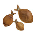 Olivewood Fish Bowl Set of 3