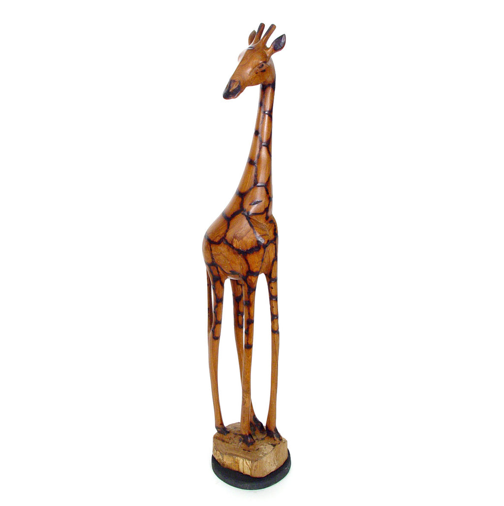 Olivewood Standing Giraffe