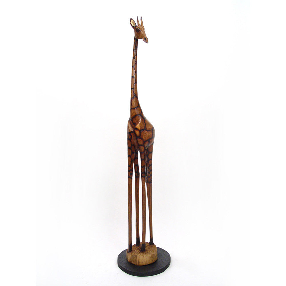 Olivewood Standing Giraffe
