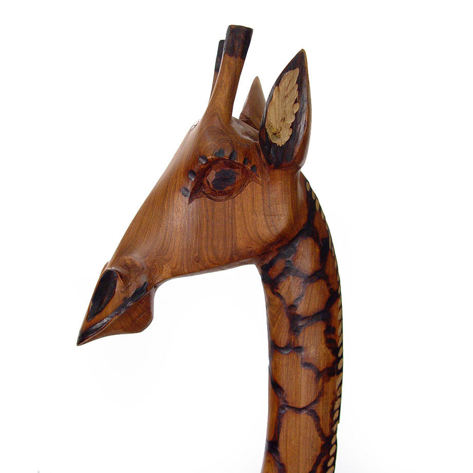 Olivewood Standing Giraffe
