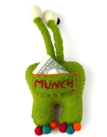 Green Eyed Monster Fairy Tooth Pillow