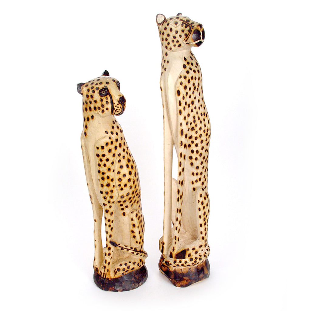 Sitting Cheetah Statue