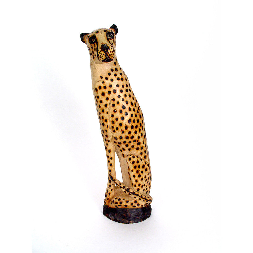 Sitting Cheetah Statue