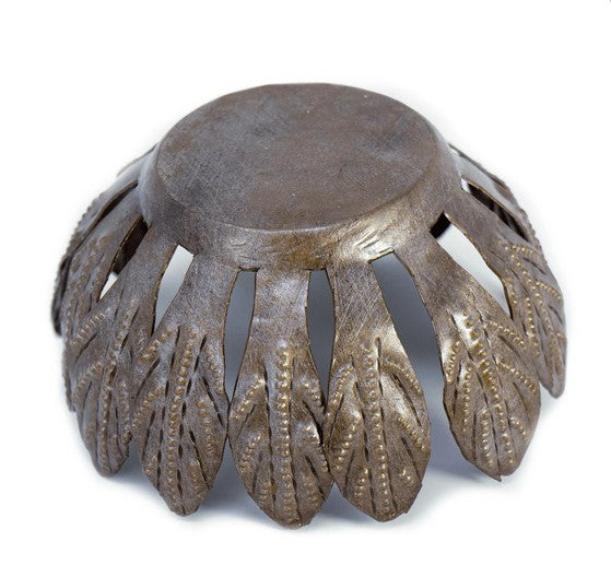 Mango Leaf Metal Bowl