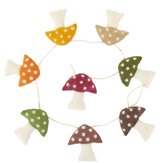 Autumn Mushrooms Garland