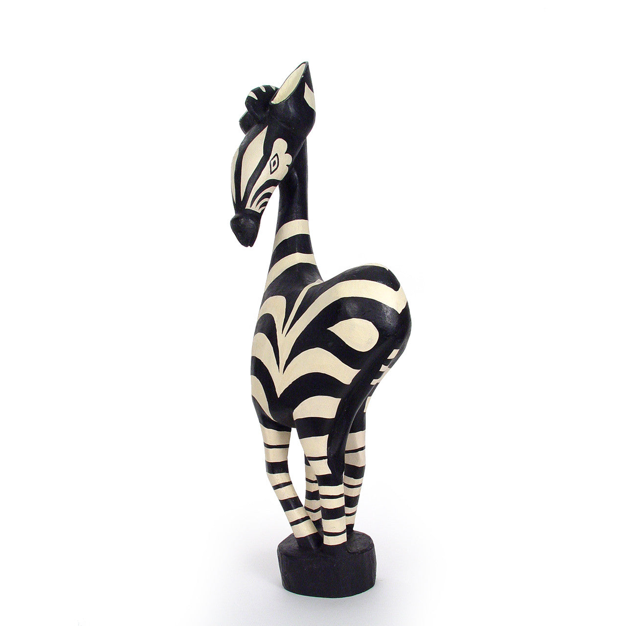 Standing Wooden Zebra