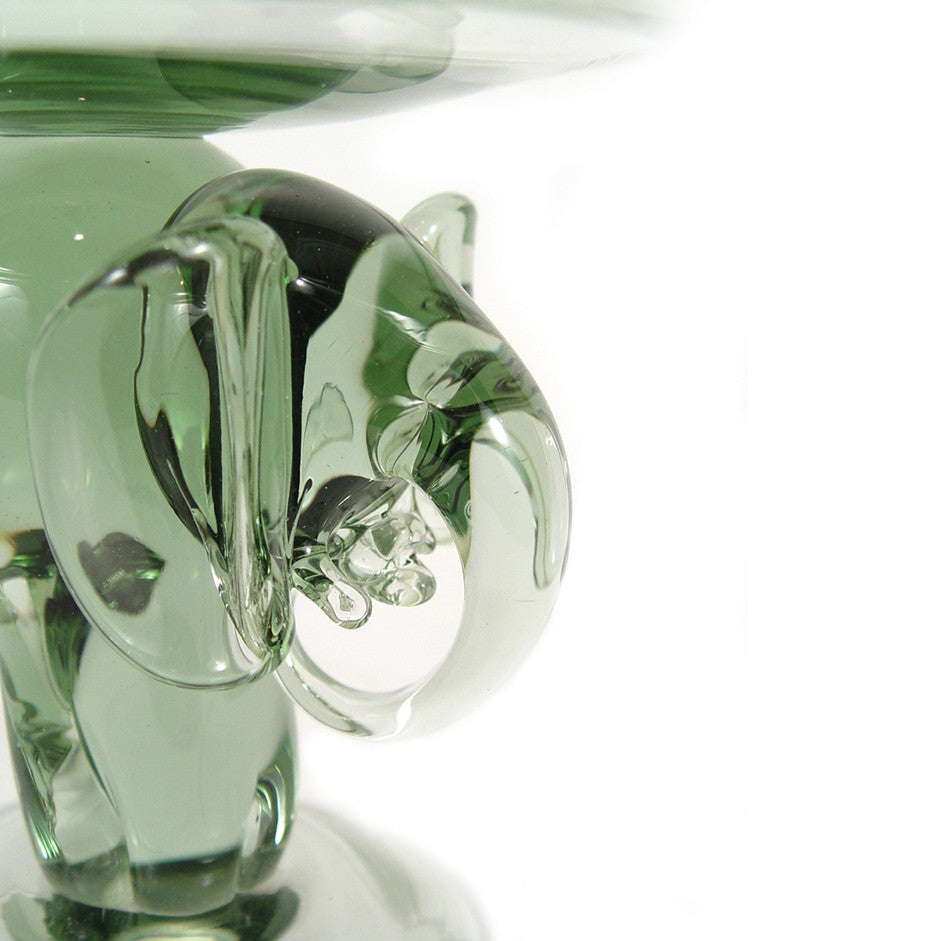 Recycled Glass Elephant Cake Plate