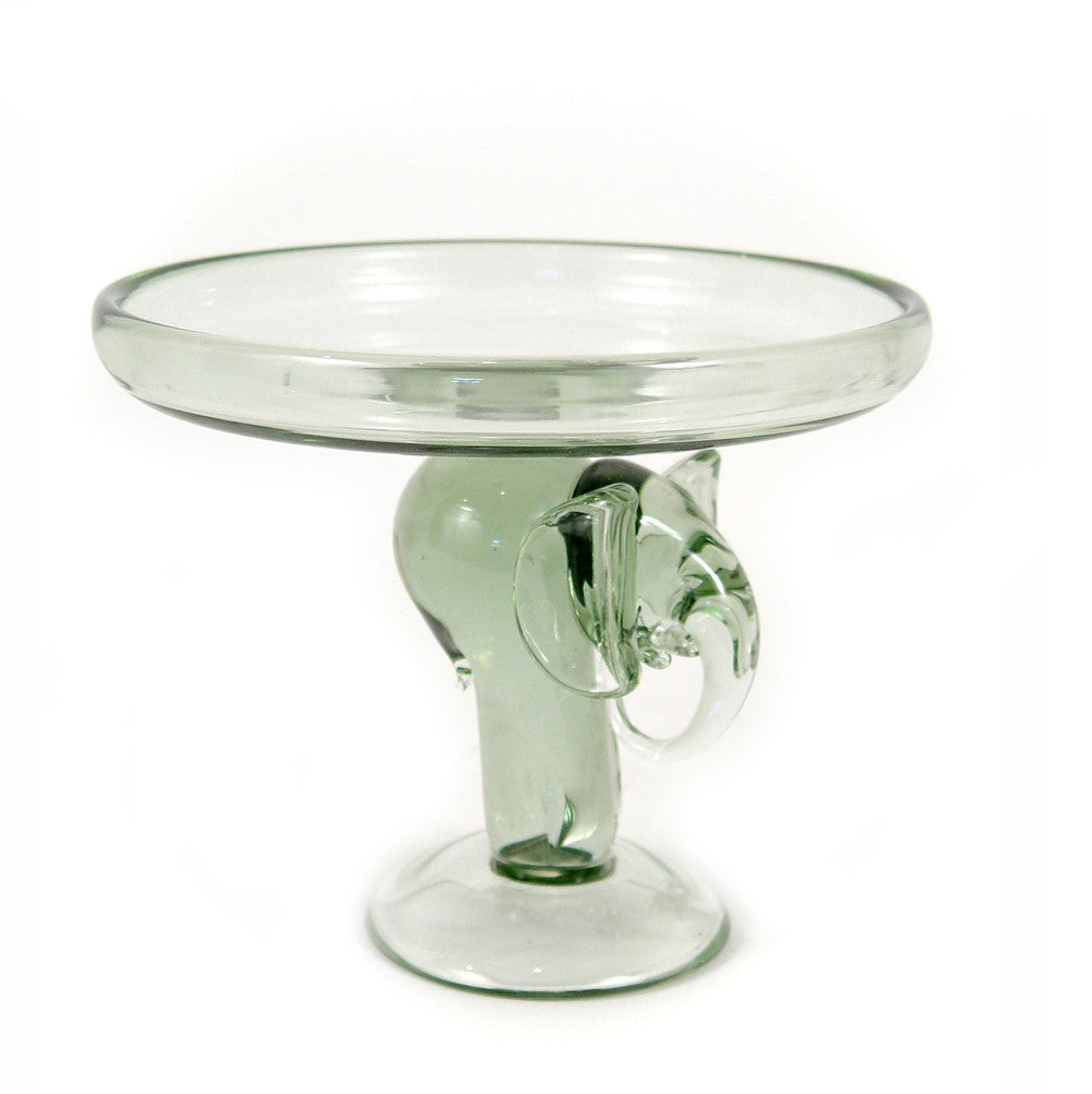 Recycled Glass Elephant Cake Plate