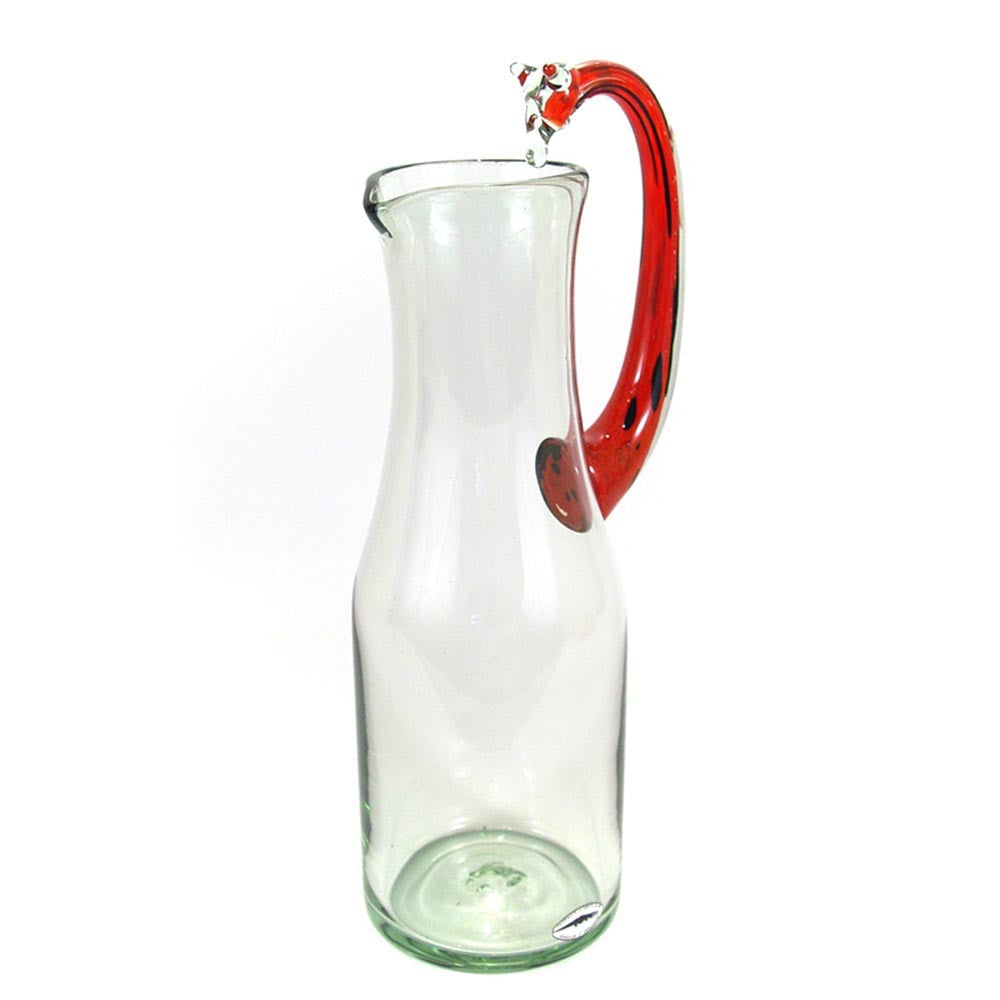 Recycled Glass Giraffe Pitcher