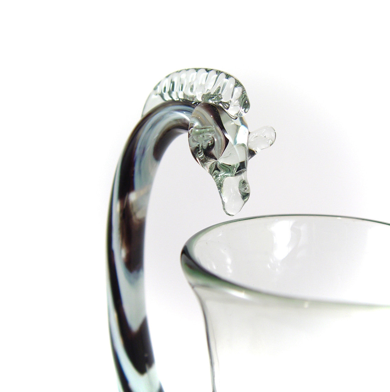Recycled Glass Zebra Pitcher