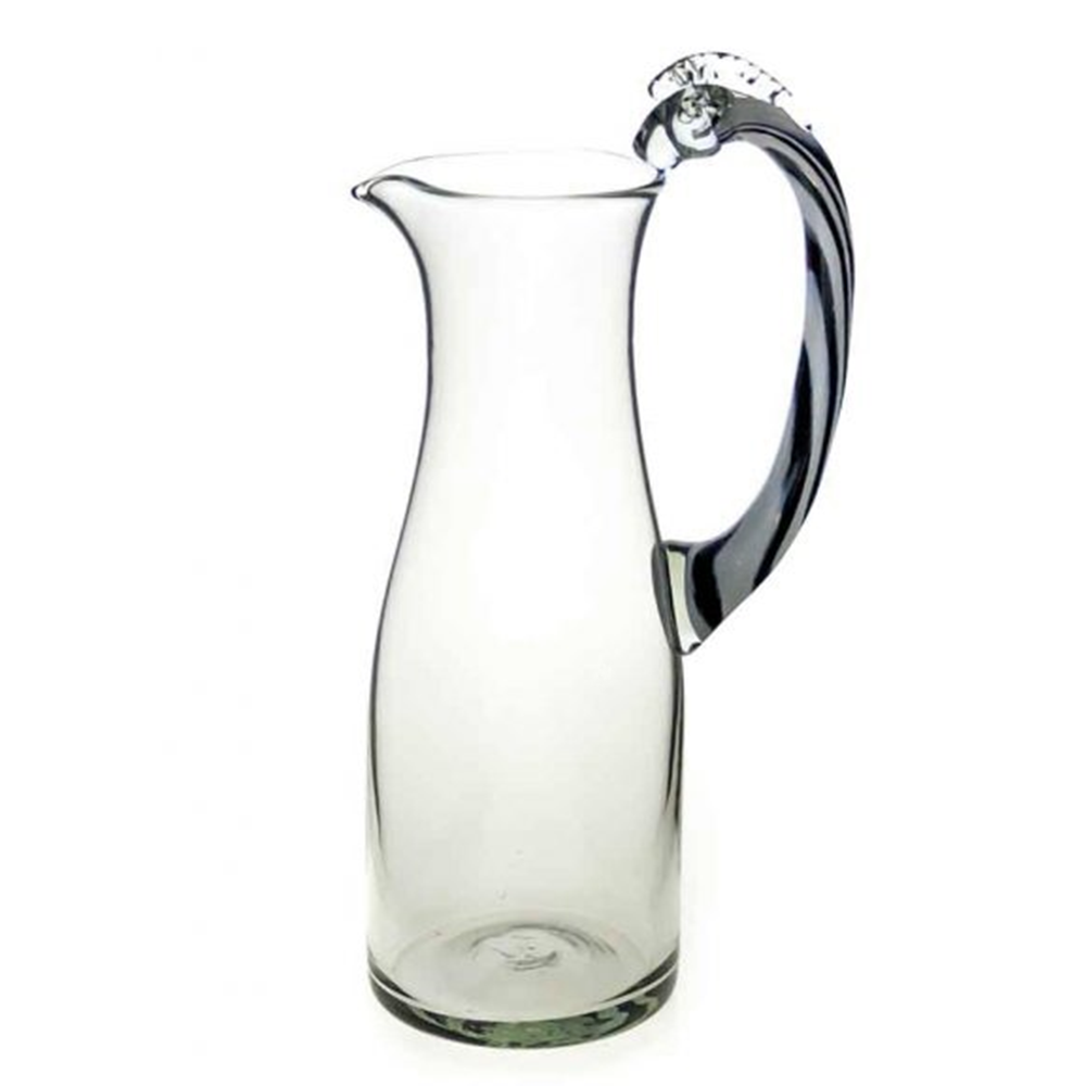 Recycled Glass Zebra Pitcher