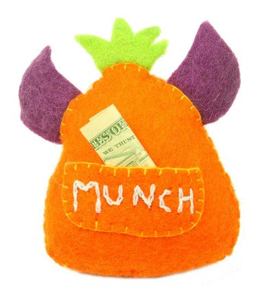 Orange Monster Fairy Tooth Pillow