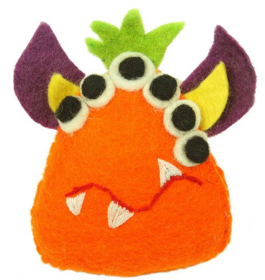 Orange Monster Fairy Tooth Pillow
