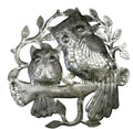Owls on Perch Haitian Metal Art