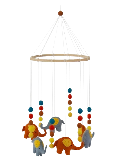 Parade of Elephants Nursery Mobile